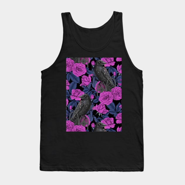 Ravens and pink roses Tank Top by katerinamk